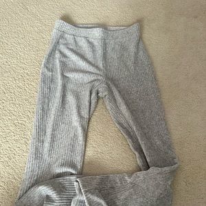 Aerie Gray Flare Yoga Sweatspants